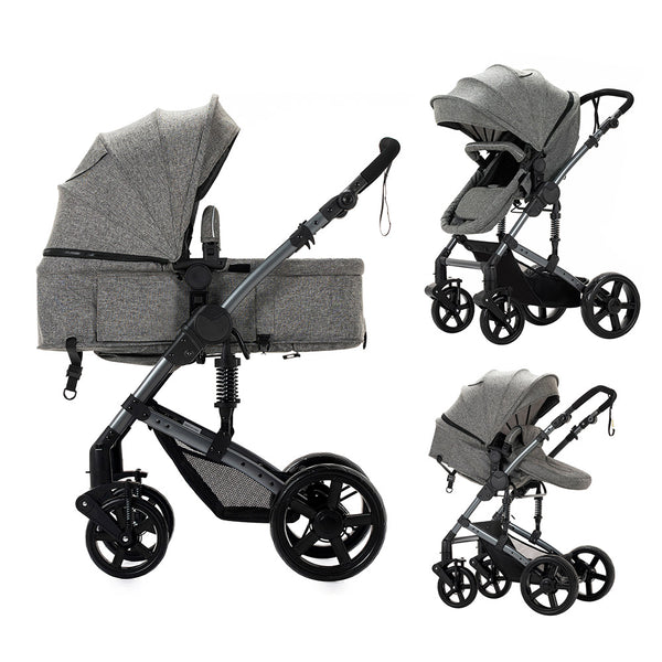 Convertible Strollers With Reversible Bassinet for 0-3 Year Old Babies