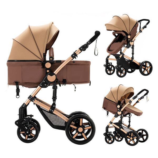 Convertible Strollers With Reversible Bassinet for 0-3 Year Old Babies