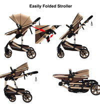 Travel System Baby Stroller is easy to fold