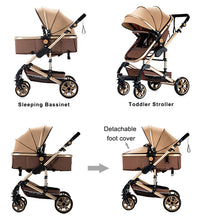 Travel System Baby Stroller can sit and lie down