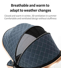 stroller with breathable canopy