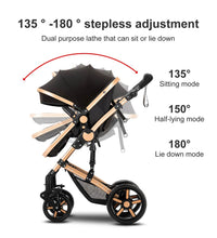 Portable Travel Pram Cozy Stroller with stepless adjustment