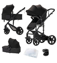 Portable Travel Pram Cozy Stroller with Foot Cover for 0-36 Months Babies