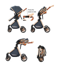 Luxury Baby Stroller is one key folding