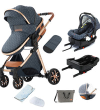 V9 stroller with car seat and base