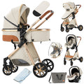 Portable Travel Baby Stroller for Toddler Pushchair with Infant Basket