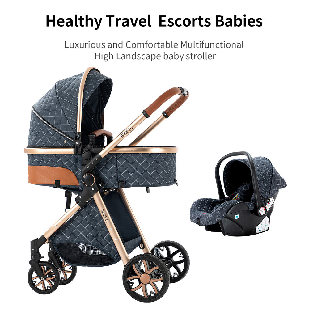 Portable Travel Baby Stroller Combo and with & Seat Bassinet Base Car