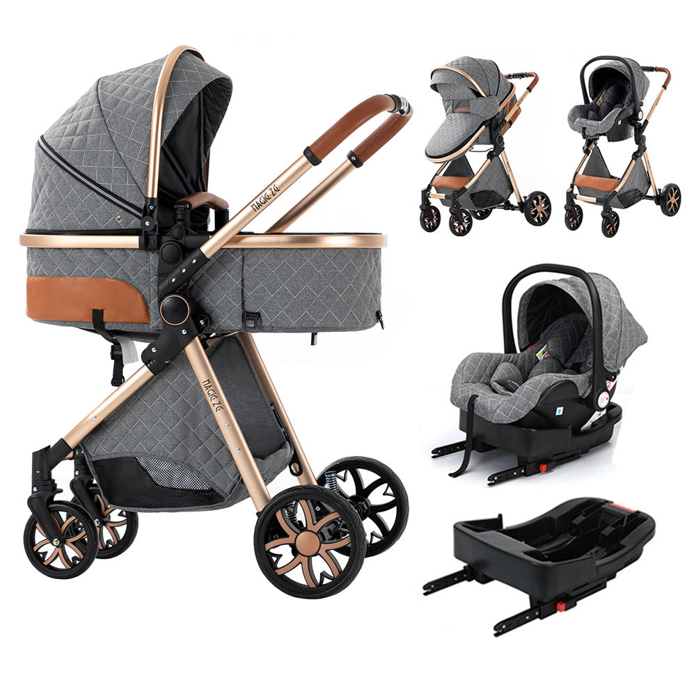 Portable Travel Baby Stroller with Car Seat and Bassinet & Base Combo