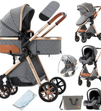 Luxury Baby Stroller 3-in-1 For Toddlers