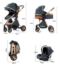 High Landscape Baby Stroller With Infant Car Seat size