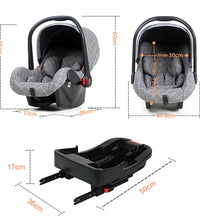Infant Car Seat And ISOFIX Base size