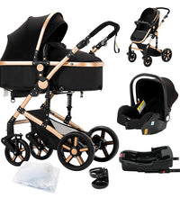 Foldable Baby Stroller with Baby Car Seat and Base