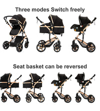 Stroller with 3 modes 