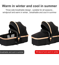 Portable Travel Pram Cozy Stroller is warm in winter and cool in summer