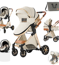 MagicZC™ Luxury Baby Stroller For Toddlers With Baby Bassinet and Carrycot