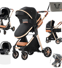 MagicZC® 3 In 1 Luxury Baby Stroller With Baby Bassinet and Carrycot