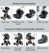 Luxury Baby Stroller 3-in-1 For Toddlers with multifunction