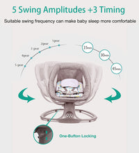 Electric Baby Rocking Chair with 5 swing amplitudes
