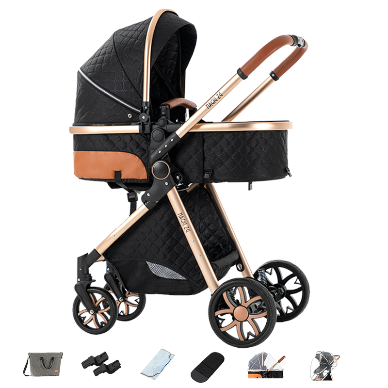 High Landscape Strollers With Adjustable Canopy For Babies & Toddlers High Landscape Strollers With Adjustable Canopy For Babies & Toddlers