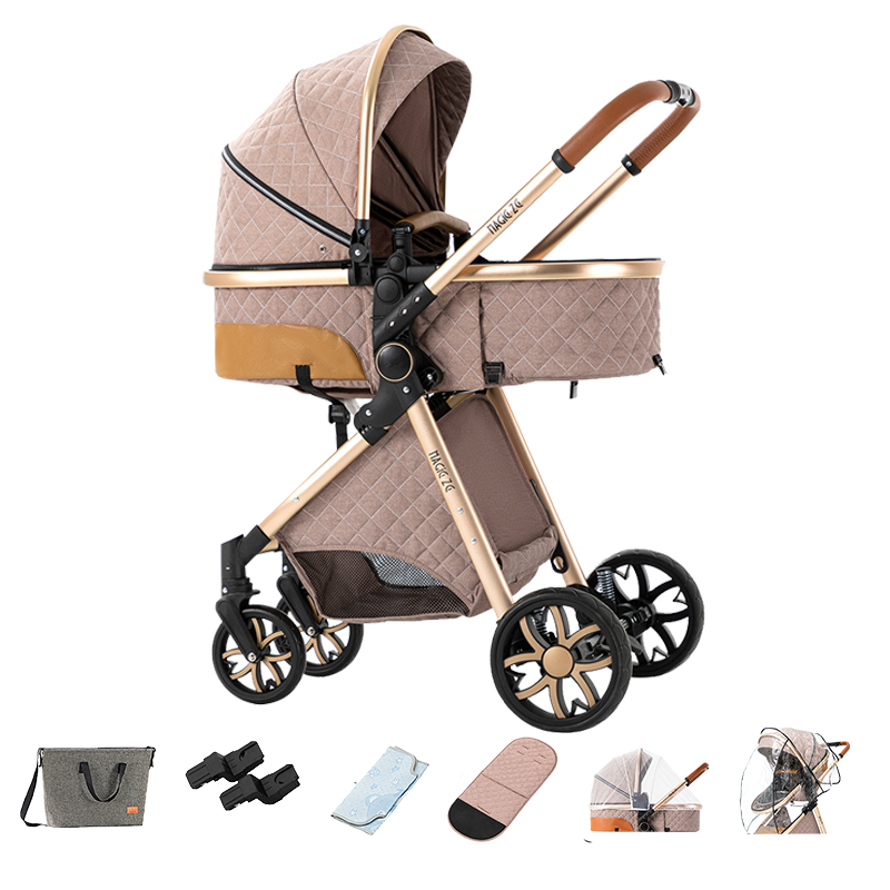 High Landscape Strollers With Adjustable Canopy For Babies & Toddlers High Landscape Strollers With Adjustable Canopy For Babies & Toddlers