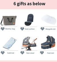 Reversible Bassinet Pram With 6 gifts