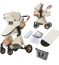 Compact Pushchair Stroller white